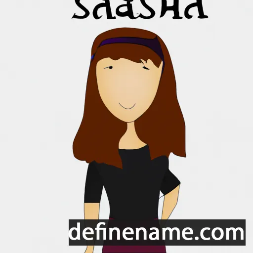 cartoon of the name Sasha