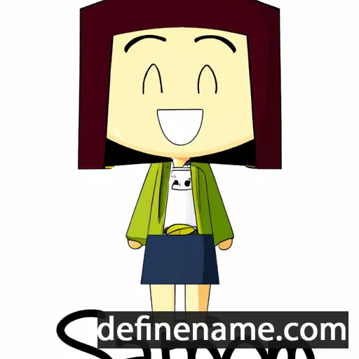 cartoon of the name Satomi