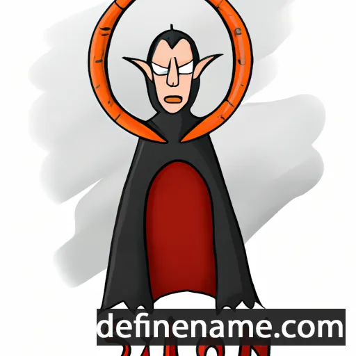 cartoon of the name Sauron