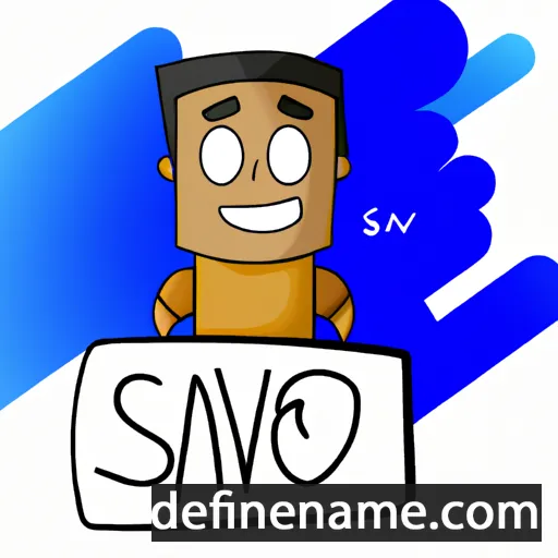 cartoon of the name Savio