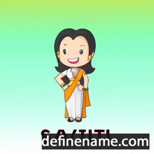 cartoon of the name Savitri