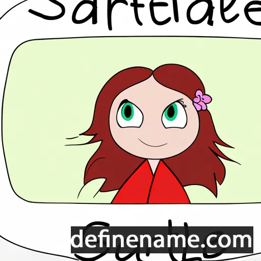 cartoon of the name Scarlett