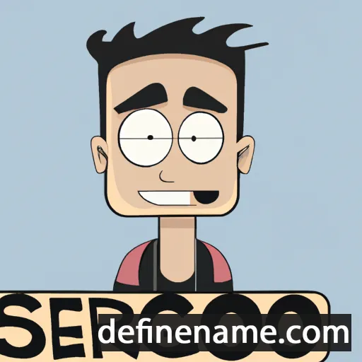 cartoon of the name Sérgio