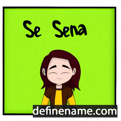 cartoon of the name Seanna