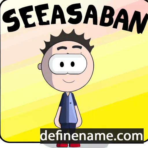 cartoon of the name Sebastiaan