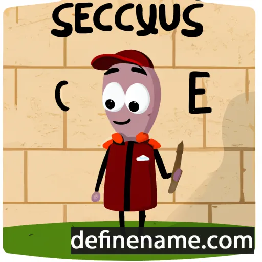 cartoon of the name Secundus