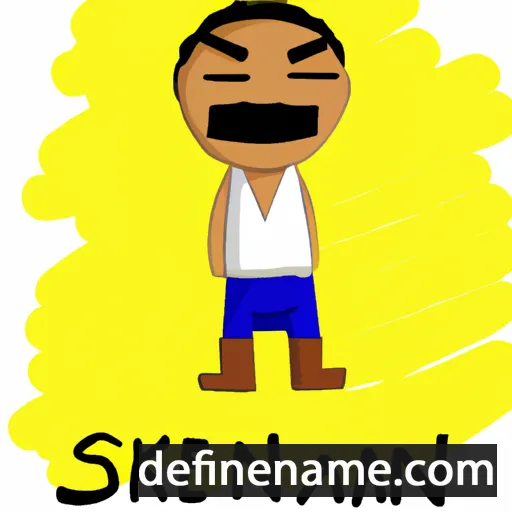 cartoon of the name Sekani