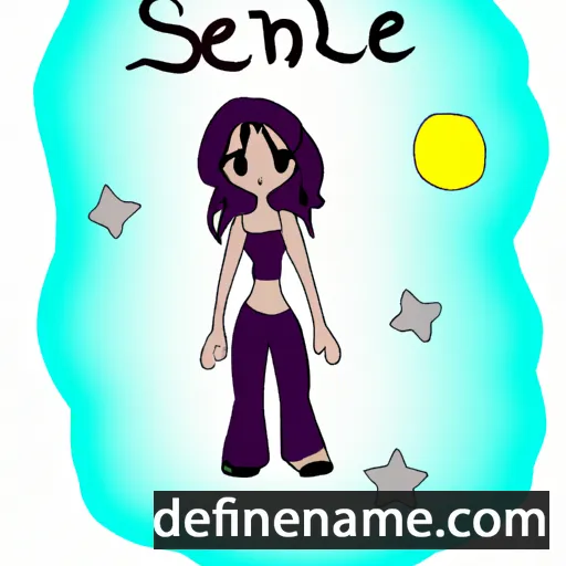 cartoon of the name Selene