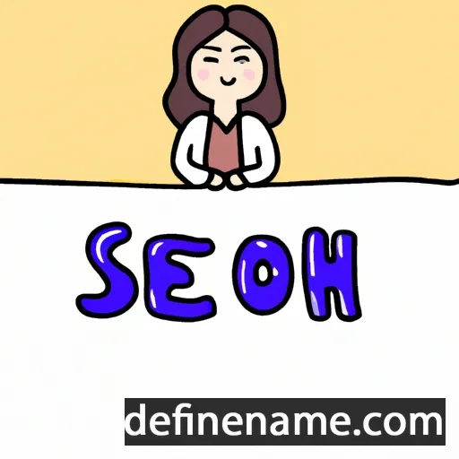 cartoon of the name Seo-Hyeon