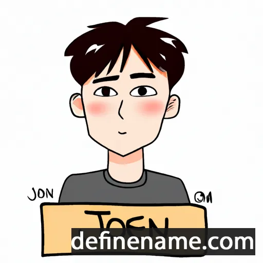 cartoon of the name Seok-Jin