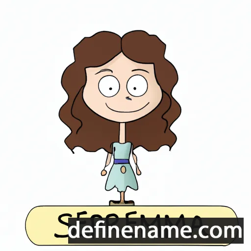 cartoon of the name Serafima