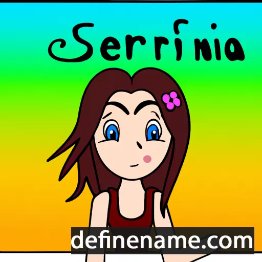 cartoon of the name Serafina