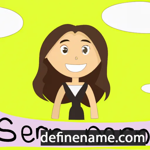 cartoon of the name Serena