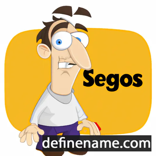 cartoon of the name Sergejs