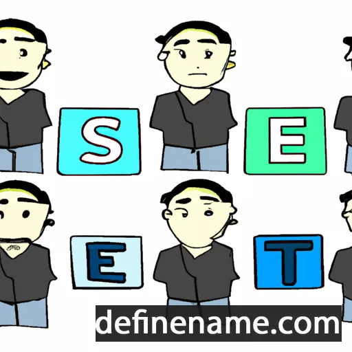 cartoon of the name Set