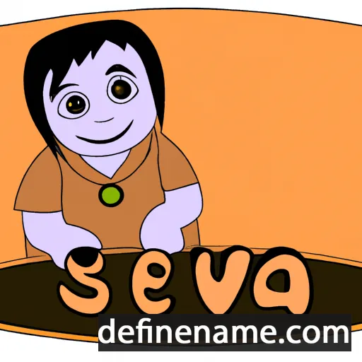 cartoon of the name Seva