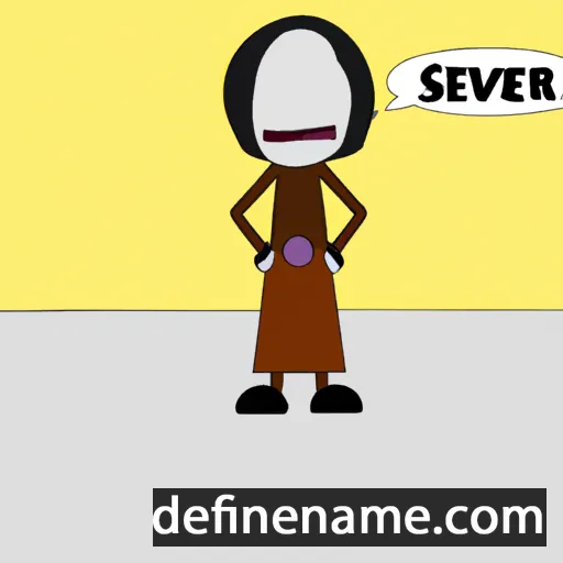 cartoon of the name Severi