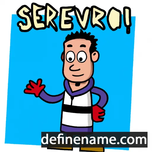 cartoon of the name Severiano