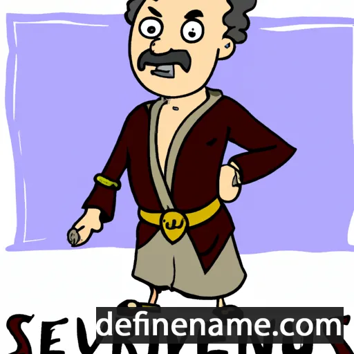 cartoon of the name Severinus