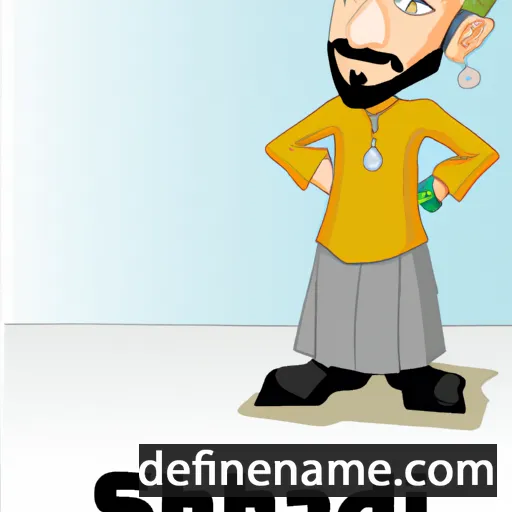 cartoon of the name Shadi