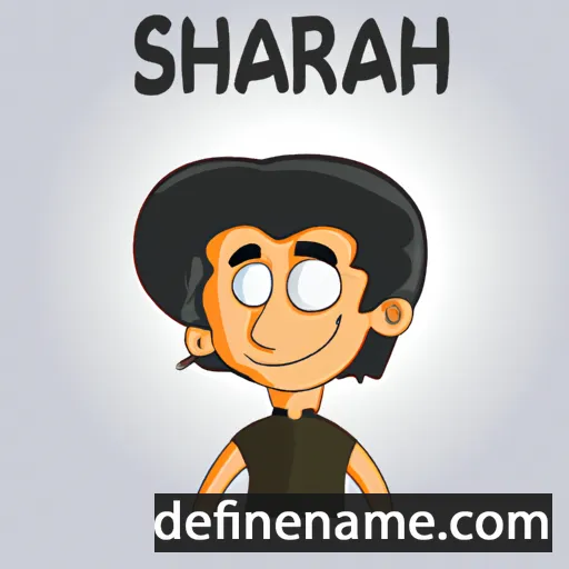 cartoon of the name Shahram