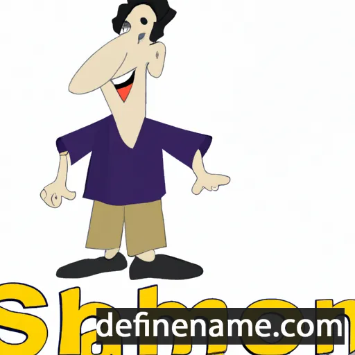 cartoon of the name Shalom