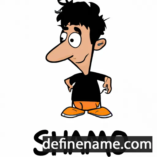 cartoon of the name Shams