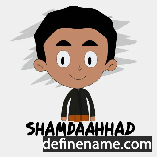 cartoon of the name Shamsuddin