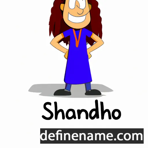 cartoon of the name Shandar