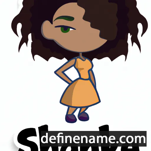 cartoon of the name Shaneka