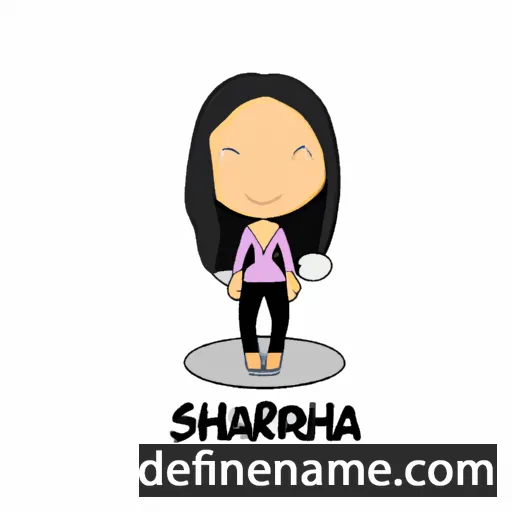 cartoon of the name Sharifah