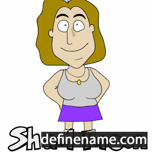 cartoon of the name Sharon