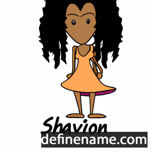 cartoon of the name Shavon