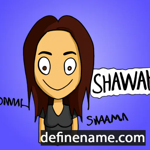 cartoon of the name Shawna