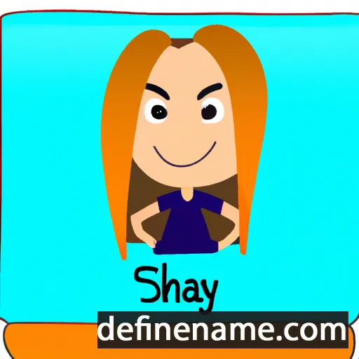 cartoon of the name Shay