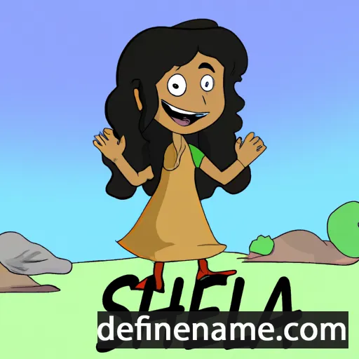 cartoon of the name Sheela