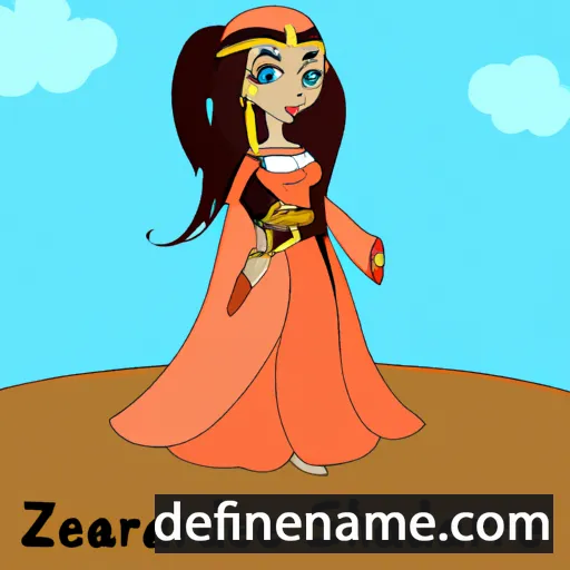 cartoon of the name Sheherazade