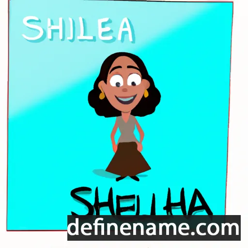 cartoon of the name Sheila