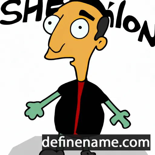 cartoon of the name Sheldon