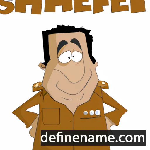 cartoon of the name Sherif