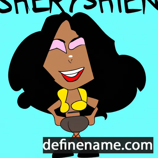 cartoon of the name Sherilyn