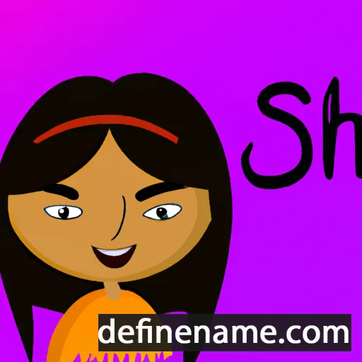 cartoon of the name Shikha