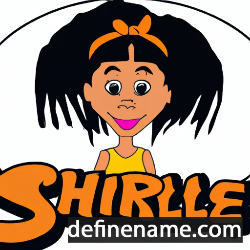 cartoon of the name Shirlee