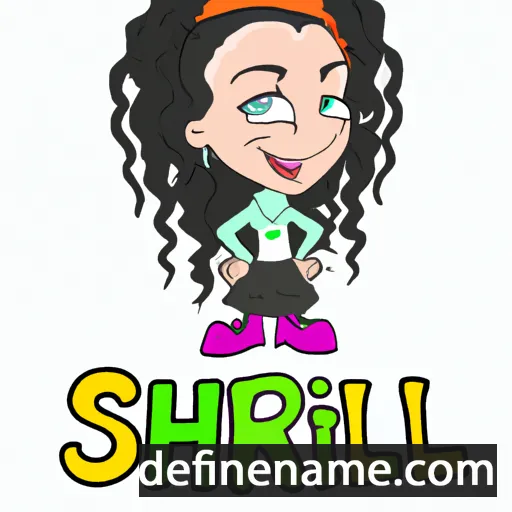 cartoon of the name Shirli