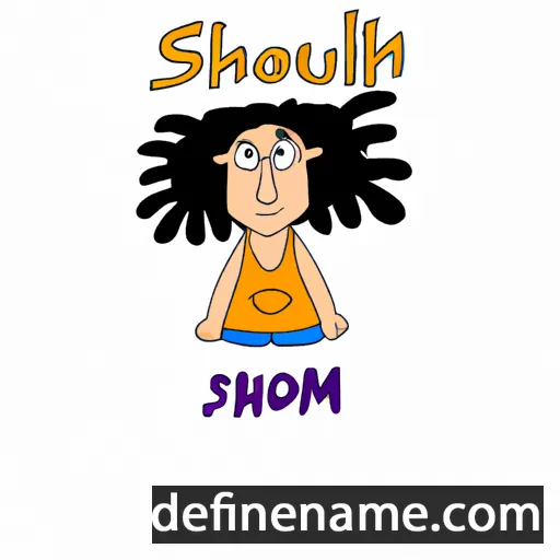 cartoon of the name Shlomit