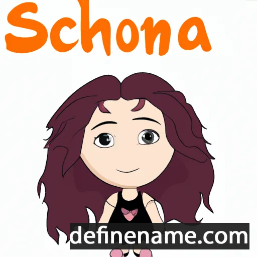 cartoon of the name Shoshana