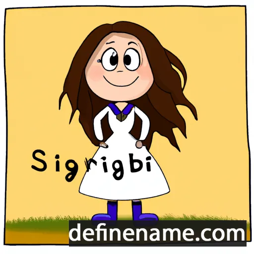 cartoon of the name Sigríðr