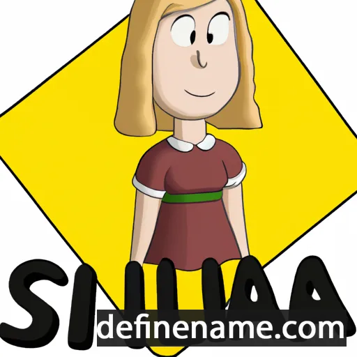 cartoon of the name Silja