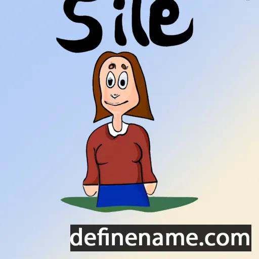 cartoon of the name Silje