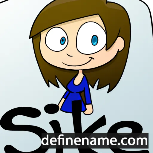 cartoon of the name Silke